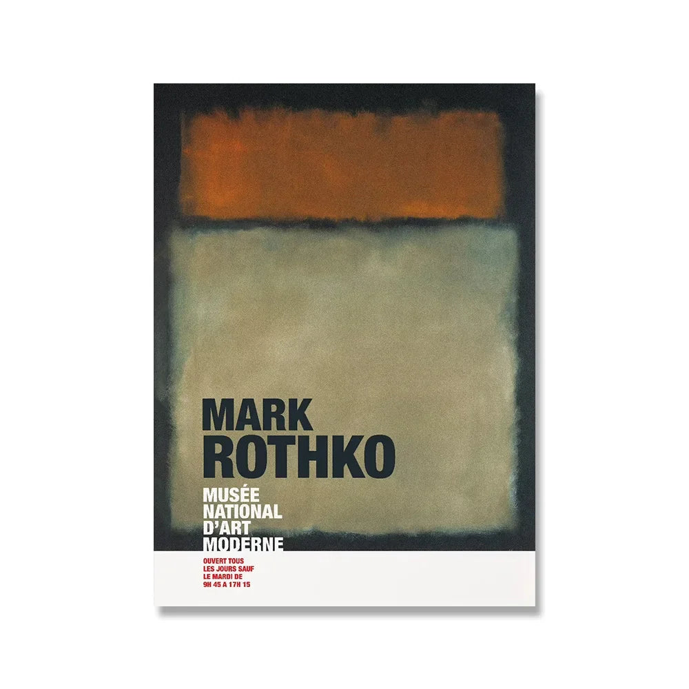 Scandinavian Modern Wall Art Mark Rothko Abstract Colorful HD Canvas Poster Prints Home Bedroom Living Room Decoration SQ DECOR ART Store