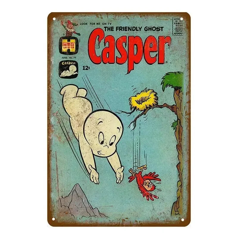 Vintage Comic Mouse Metal Signs Sign Poster Pub Plaque Metal Retro Children's Room Home Bedroom Living Room Wall Art Decor MetalWorks Depot Store