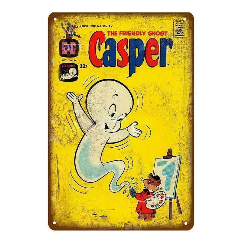 Vintage Comic Mouse Metal Signs Sign Poster Pub Plaque Metal Retro Children's Room Home Bedroom Living Room Wall Art Decor MetalWorks Depot Store