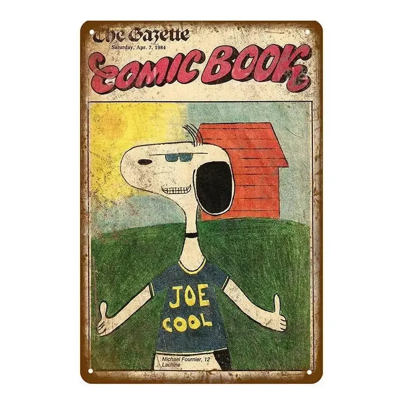 Vintage Comic Mouse Metal Signs Sign Poster Pub Plaque Metal Retro Children's Room Home Bedroom Living Room Wall Art Decor MetalWorks Depot Store