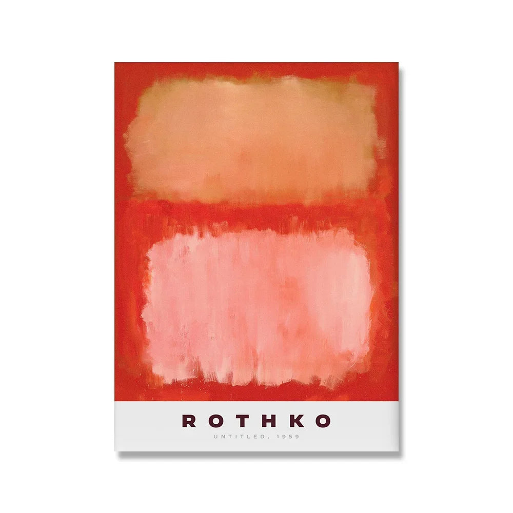 Scandinavian Modern Wall Art Mark Rothko Abstract Colorful HD Canvas Poster Prints Home Bedroom Living Room Decoration SQ DECOR ART Store
