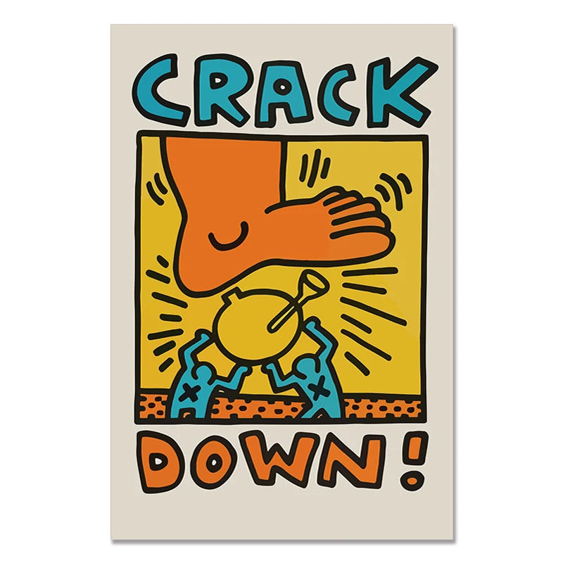 Lucky Strike Graffiti Art Canvas Paintings on The Wall Art Posters and Prints Wall Art Street Art Pictures Home Wall Decoration ASTRDECOR Official Store