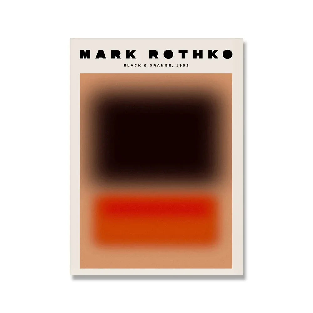 Scandinavian Modern Wall Art Mark Rothko Abstract Colorful HD Canvas Poster Prints Home Bedroom Living Room Decoration SQ DECOR ART Store