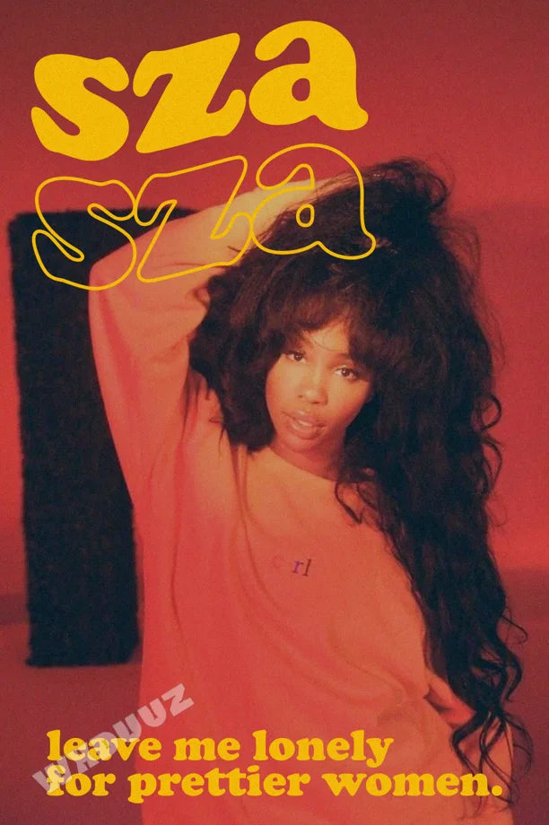 European and American Popular Female Star Pop Singer Sza Personal Photo Music Album Cover Poster Retro Home Decor Gift Wall Art Art Decoration Poster Store
