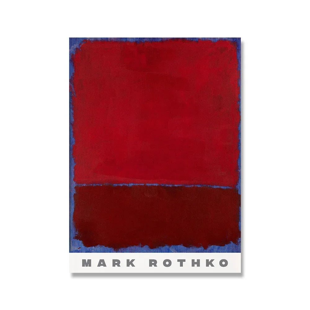 Scandinavian Modern Wall Art Mark Rothko Abstract Colorful HD Canvas Poster Prints Home Bedroom Living Room Decoration SQ DECOR ART Store