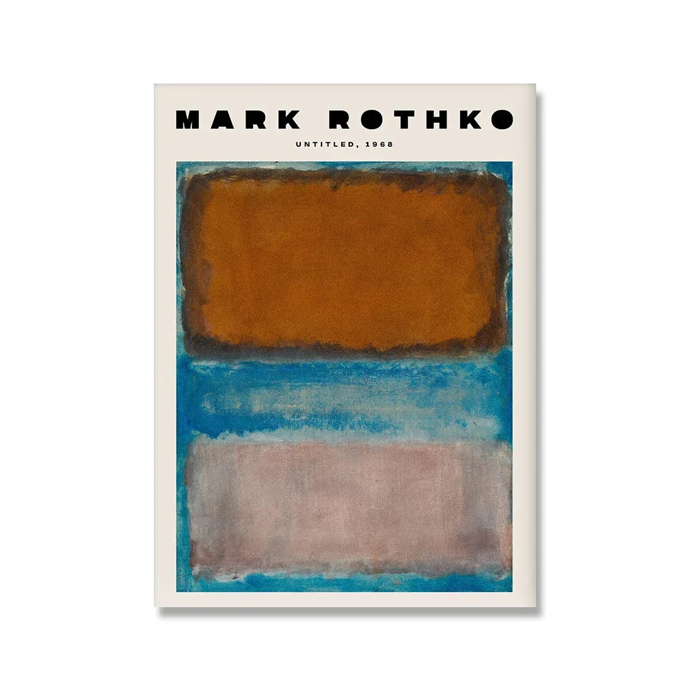 Scandinavian Modern Wall Art Mark Rothko Abstract Colorful HD Canvas Poster Prints Home Bedroom Living Room Decoration SQ DECOR ART Store