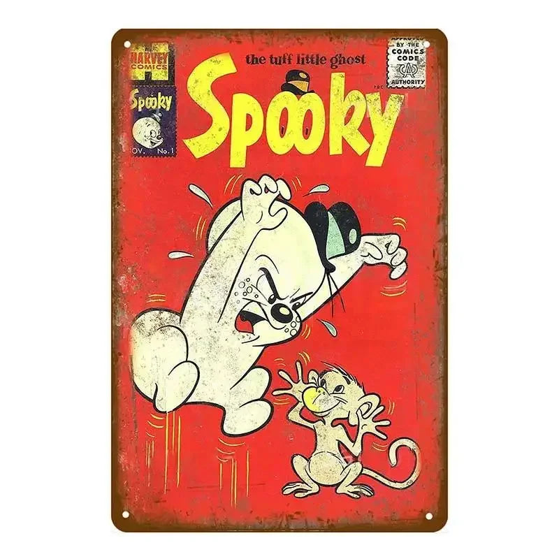 Vintage Comic Mouse Metal Signs Sign Poster Pub Plaque Metal Retro Children's Room Home Bedroom Living Room Wall Art Decor MetalWorks Depot Store