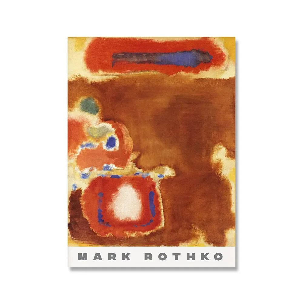 Scandinavian Modern Wall Art Mark Rothko Abstract Colorful HD Canvas Poster Prints Home Bedroom Living Room Decoration SQ DECOR ART Store