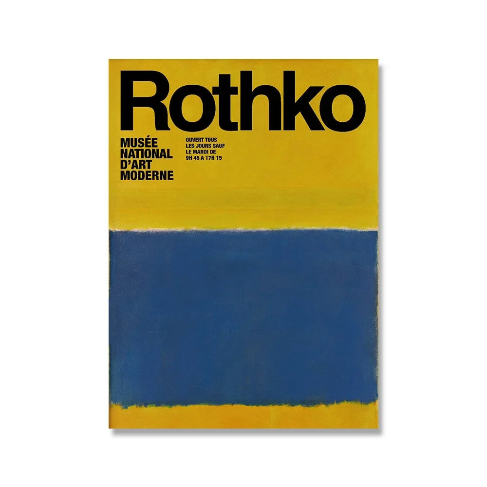 Scandinavian Modern Wall Art Mark Rothko Abstract Colorful HD Canvas Poster Prints Home Bedroom Living Room Decoration SQ DECOR ART Store