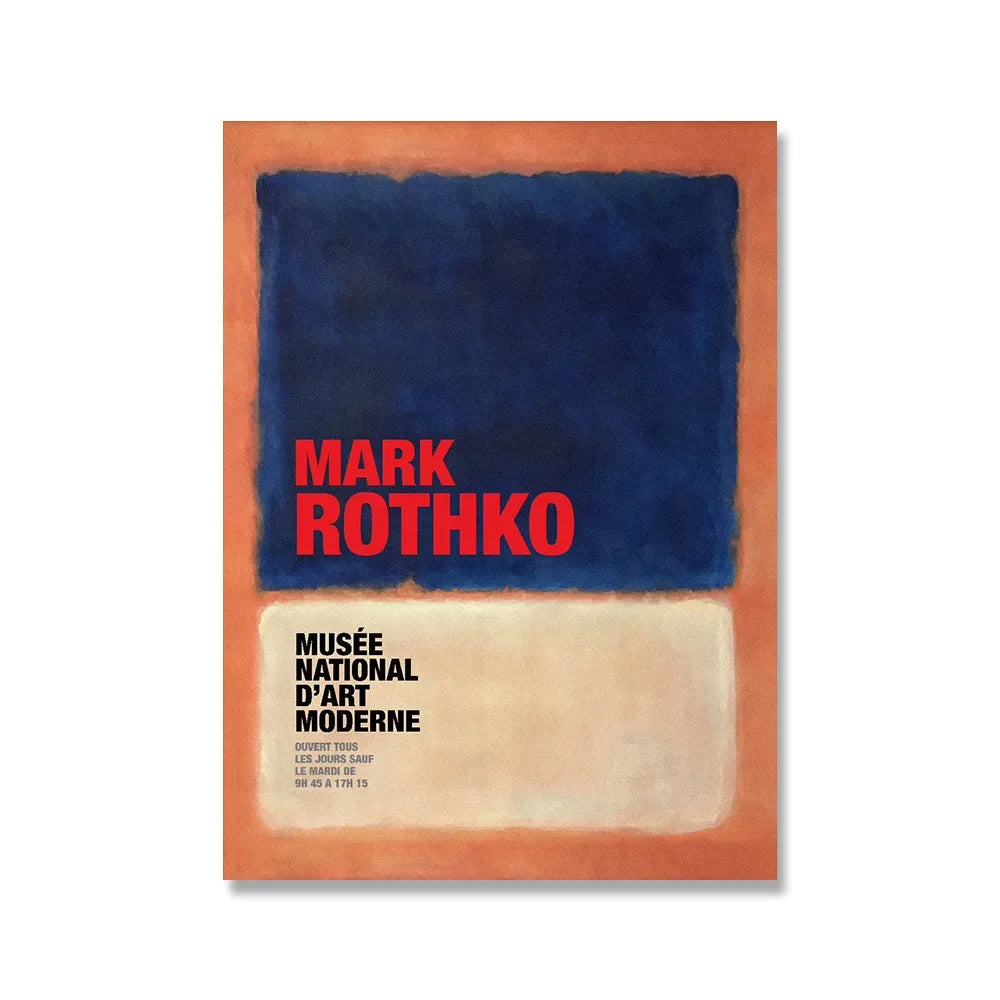Scandinavian Modern Wall Art Mark Rothko Abstract Colorful HD Canvas Poster Prints Home Bedroom Living Room Decoration SQ DECOR ART Store