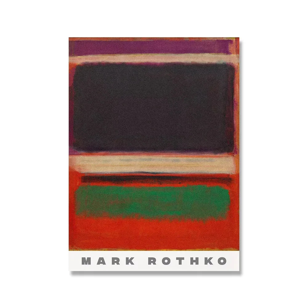 Scandinavian Modern Wall Art Mark Rothko Abstract Colorful HD Canvas Poster Prints Home Bedroom Living Room Decoration SQ DECOR ART Store