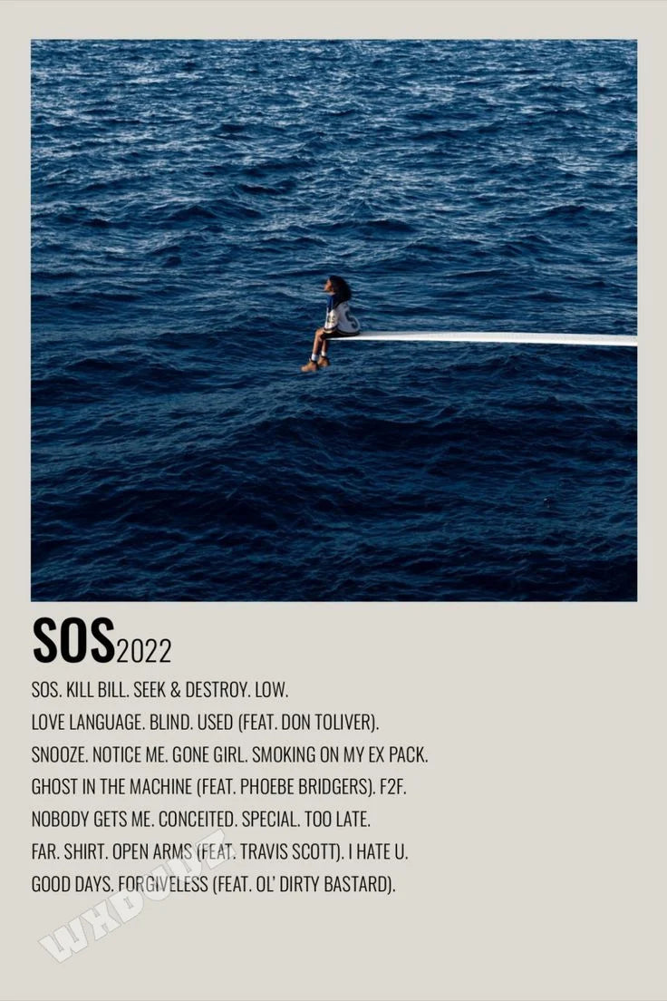 European and American Popular Female Star Pop Singer Sza Personal Photo Music Album Cover Poster Retro Home Decor Gift Wall Art Art Decoration Poster Store