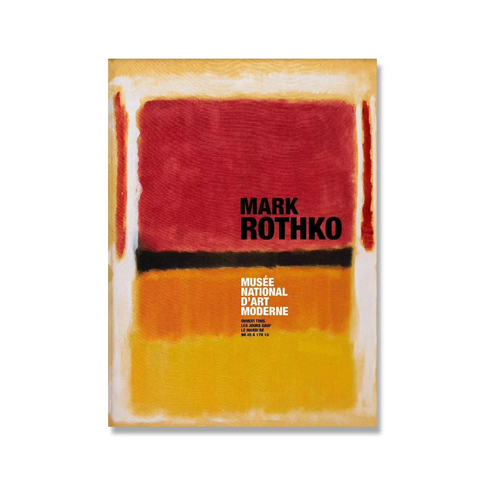 Scandinavian Modern Wall Art Mark Rothko Abstract Colorful HD Canvas Poster Prints Home Bedroom Living Room Decoration SQ DECOR ART Store