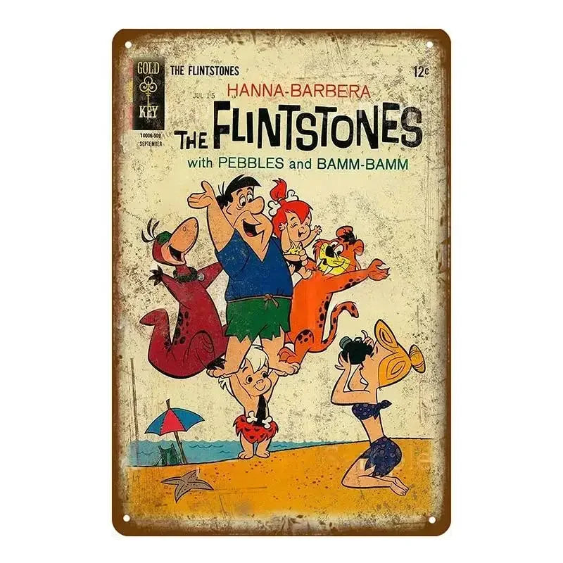 Vintage Comic Mouse Metal Signs Sign Poster Pub Plaque Metal Retro Children's Room Home Bedroom Living Room Wall Art Decor MetalWorks Depot Store