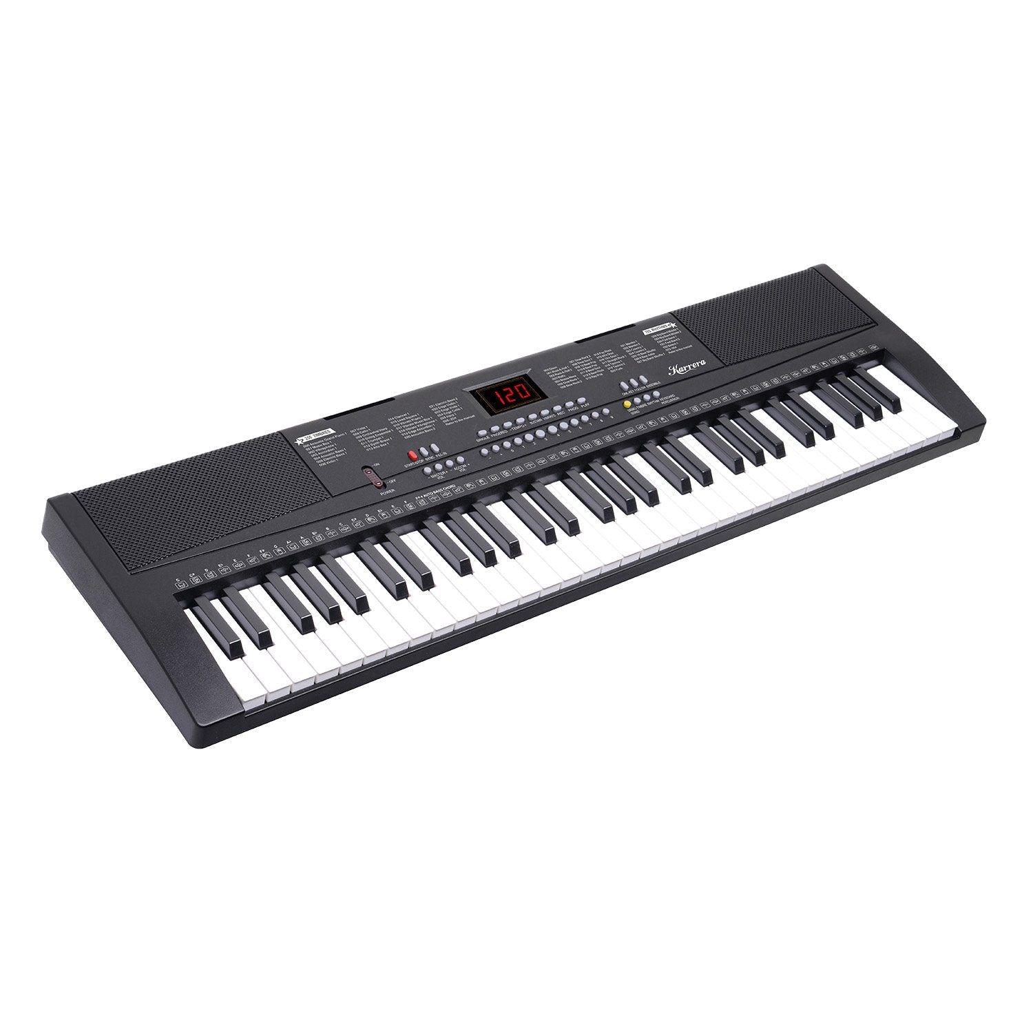 NNEDPE 61-Key Electronic Piano Keyboard 75cm with Stand - Black-1