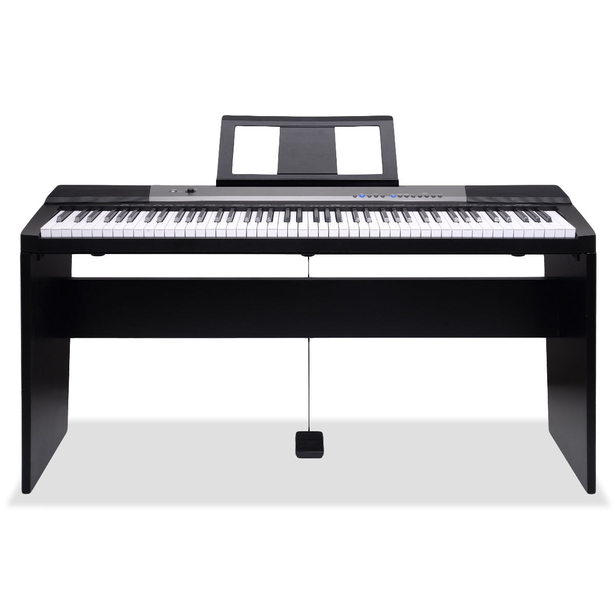 NNEDPE Karrera 88 Keys Electronic Keyboard Piano with Stand Black-1