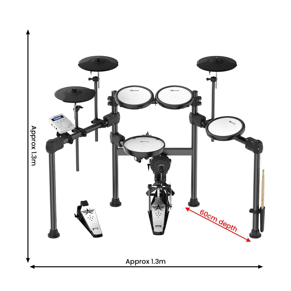 NNEDPE X23 9-Piece Electronic Drum Kit-2